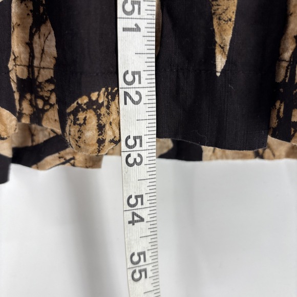 Anthropologie Maeve Cassandra Maxi Dress Womens Small Black Tan Flutter Sleeve - Picture 6 of 7